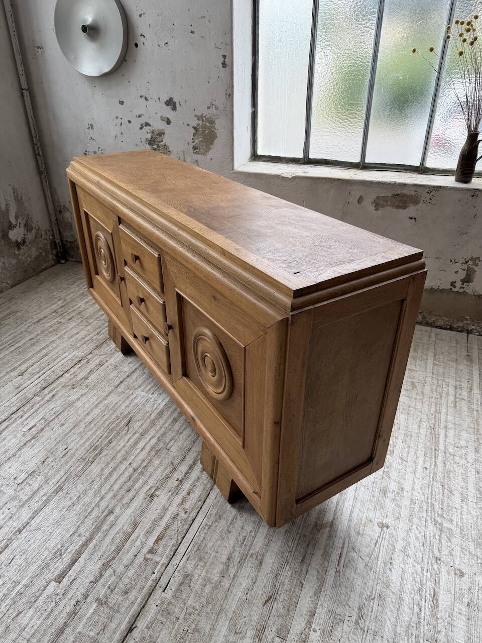 Enfilade storage unit oak Art Deco 1940 Dudouyt