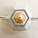 Iridescent Art Deco Sugar Bowl