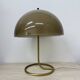 Vintage Mushroom table lamp with gold metal base , 1970s