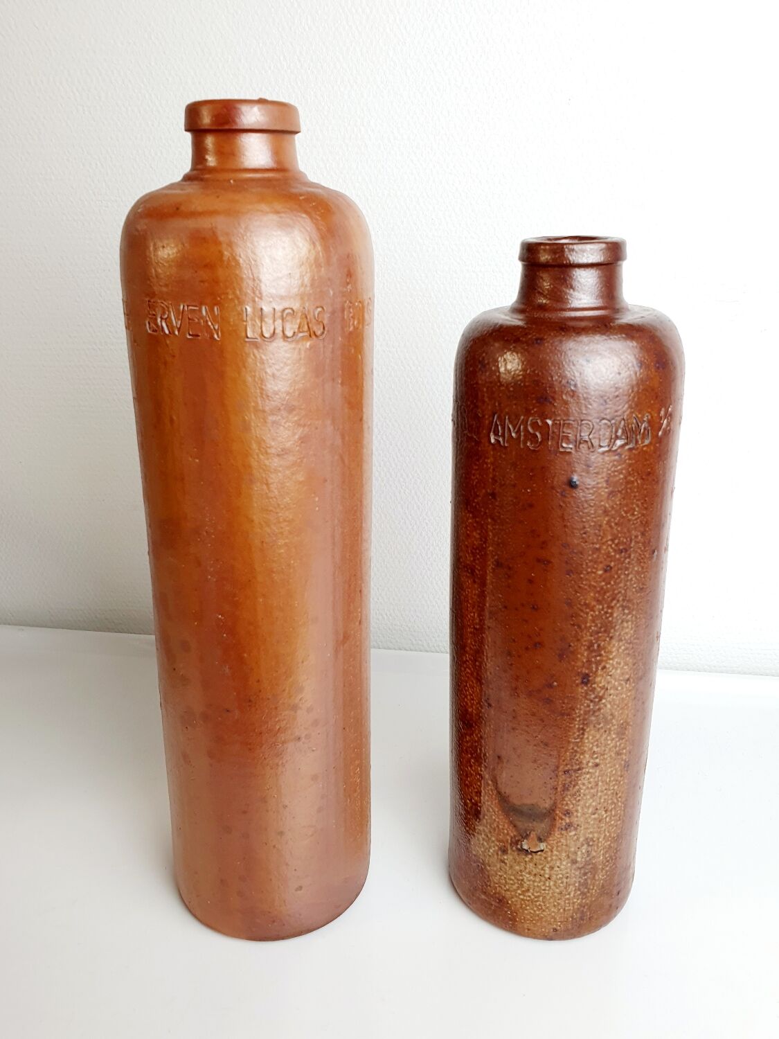 Lot of old stoneware bottles
