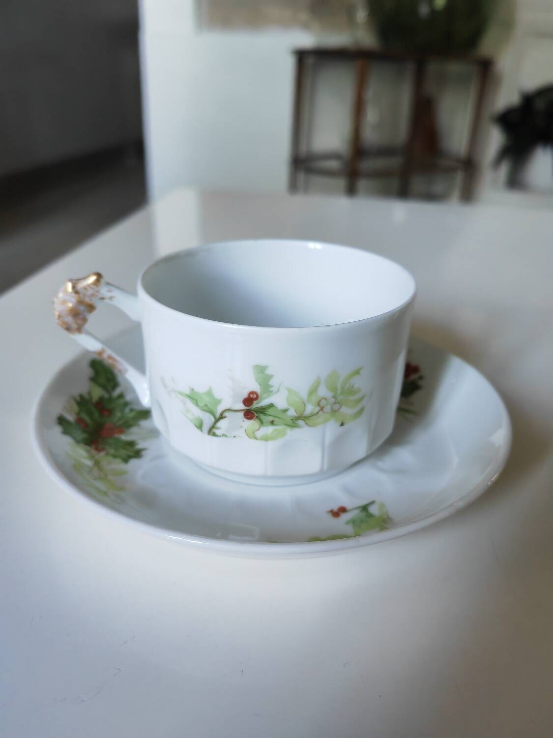 Christmas cup and saucer
