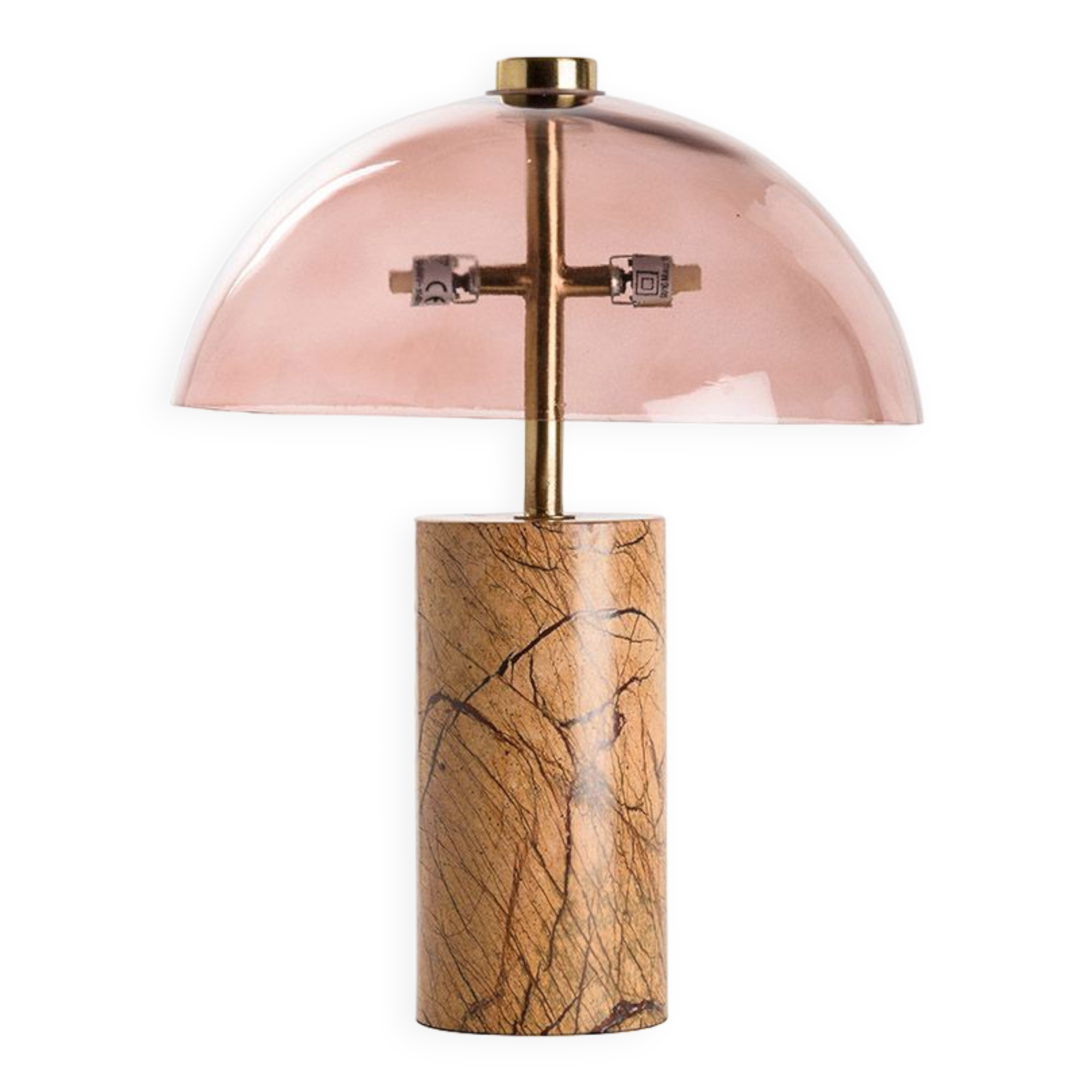 LAMPE TABLE PIED MARBRE GR-GU10
