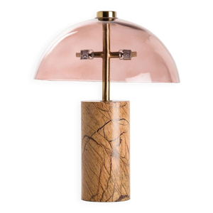 Lampe table pied marbre