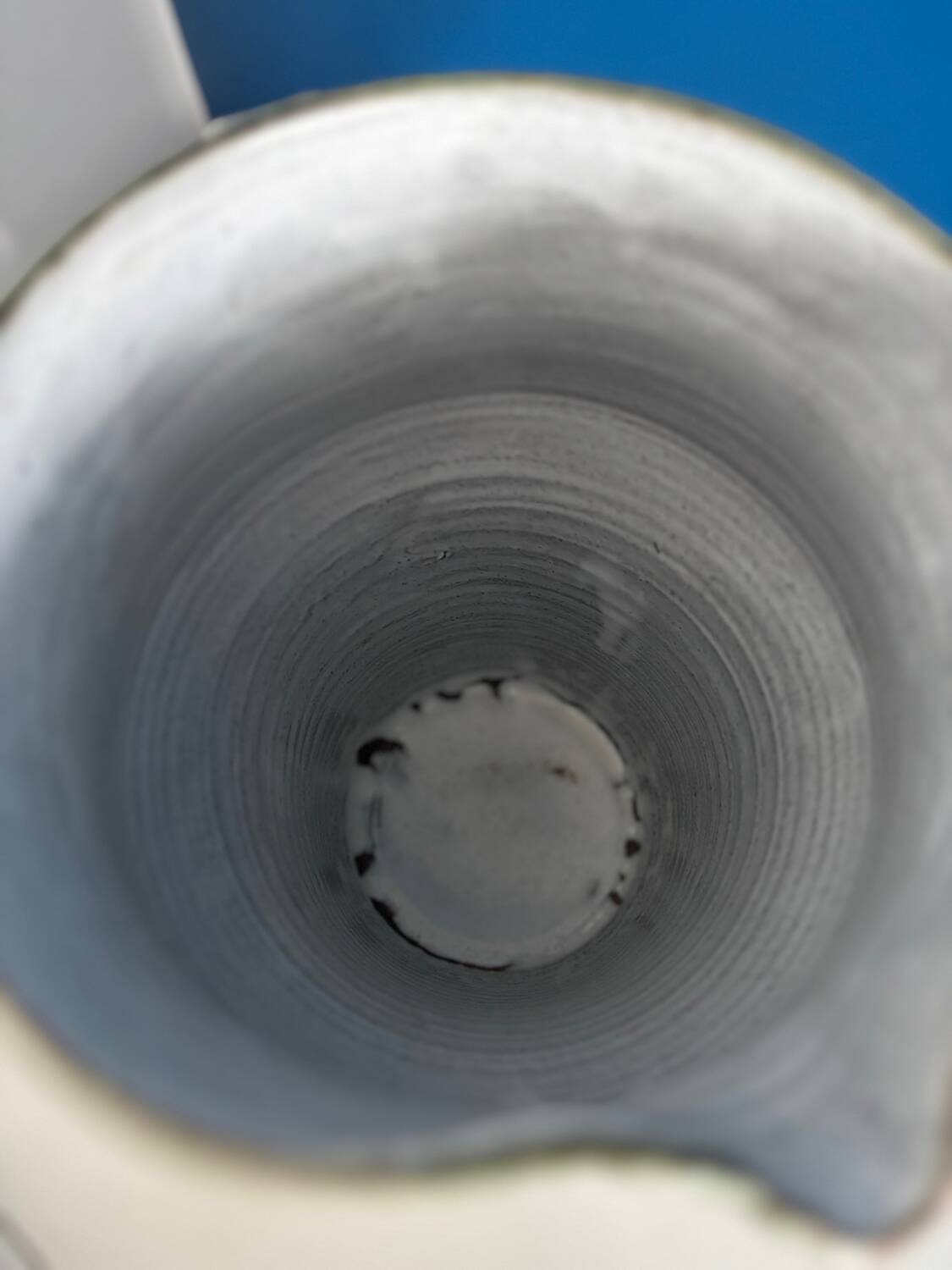 Large vintage ceramic vase by Thiry Albert | Floral decoration in r