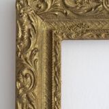 Old gilded wooden frame