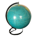 Globe terrestre , Mappemonde vintage tarides , 1977