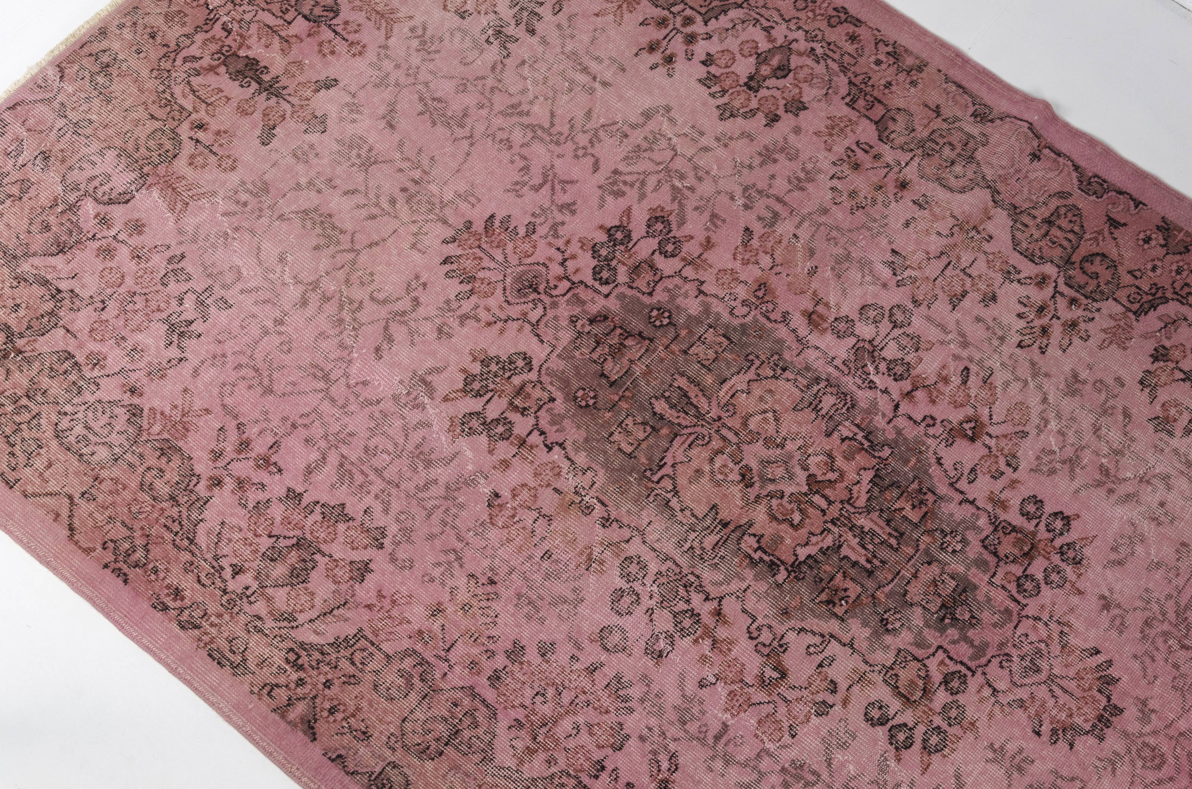 Home Decor Vintage Oushak Pink Rug sku 2530