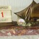 Perpetual calendar decor boat art deco