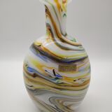 Opaline bottle of murano marmorean decoration