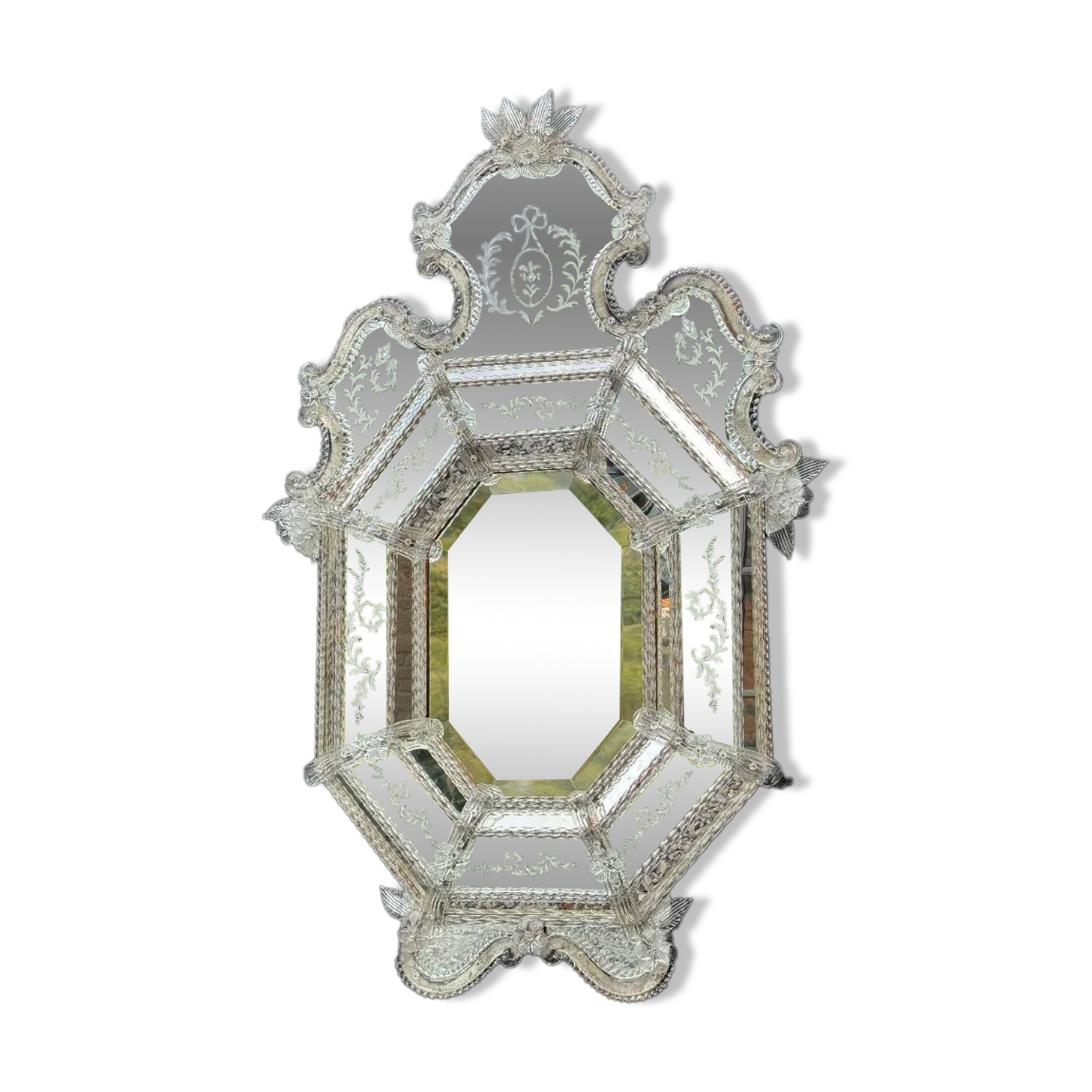 Venetian Murano glass mirror, circa 1930