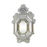 Miroir vénitien en verre de Murano, vers 1930