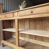 Large Louis XV style solid wood buffet, restored