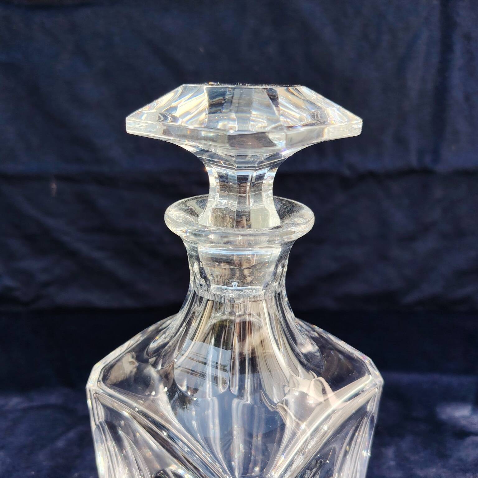Whiskey decanter, crystal, Harcourt 1841, Baccarat