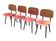 Vintage set of 4x Friso Kramer Revolt chairs Ahrend de Cirkel dutch design
