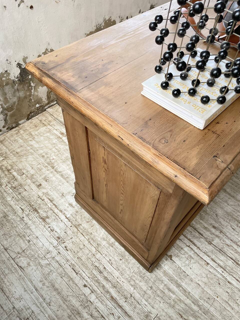 2m pine counter or central island with storage