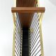 Vintage wooden umbrella stand, brass, 1960s design