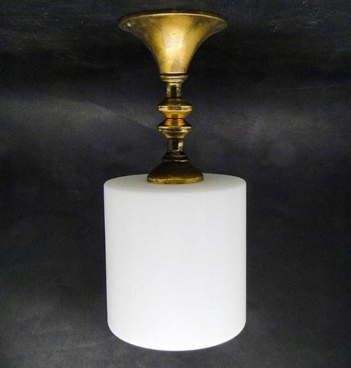 Lampe à pendentif de style Art Déco, Pologne, années 1950