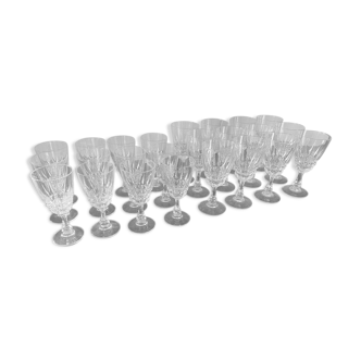 24 verres cristal