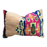 Housse de coussin vintage kilim berbère:Coussin en laine marocaine 60x40cm