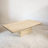 Travertine coffee table