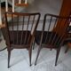 Pair of vintage charles Ramos chairs solid beech