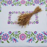 Vintage floral tablecloth