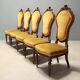 Umbertine chairs in walnut - Italy late 19th century