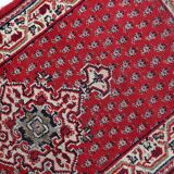 Tapis Seraband indien vintage en laine fait main – 74 x 143 cm - 1C1036