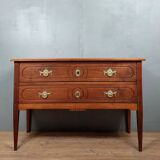 Louis XVI style chest of drawers in walnut circa 1800