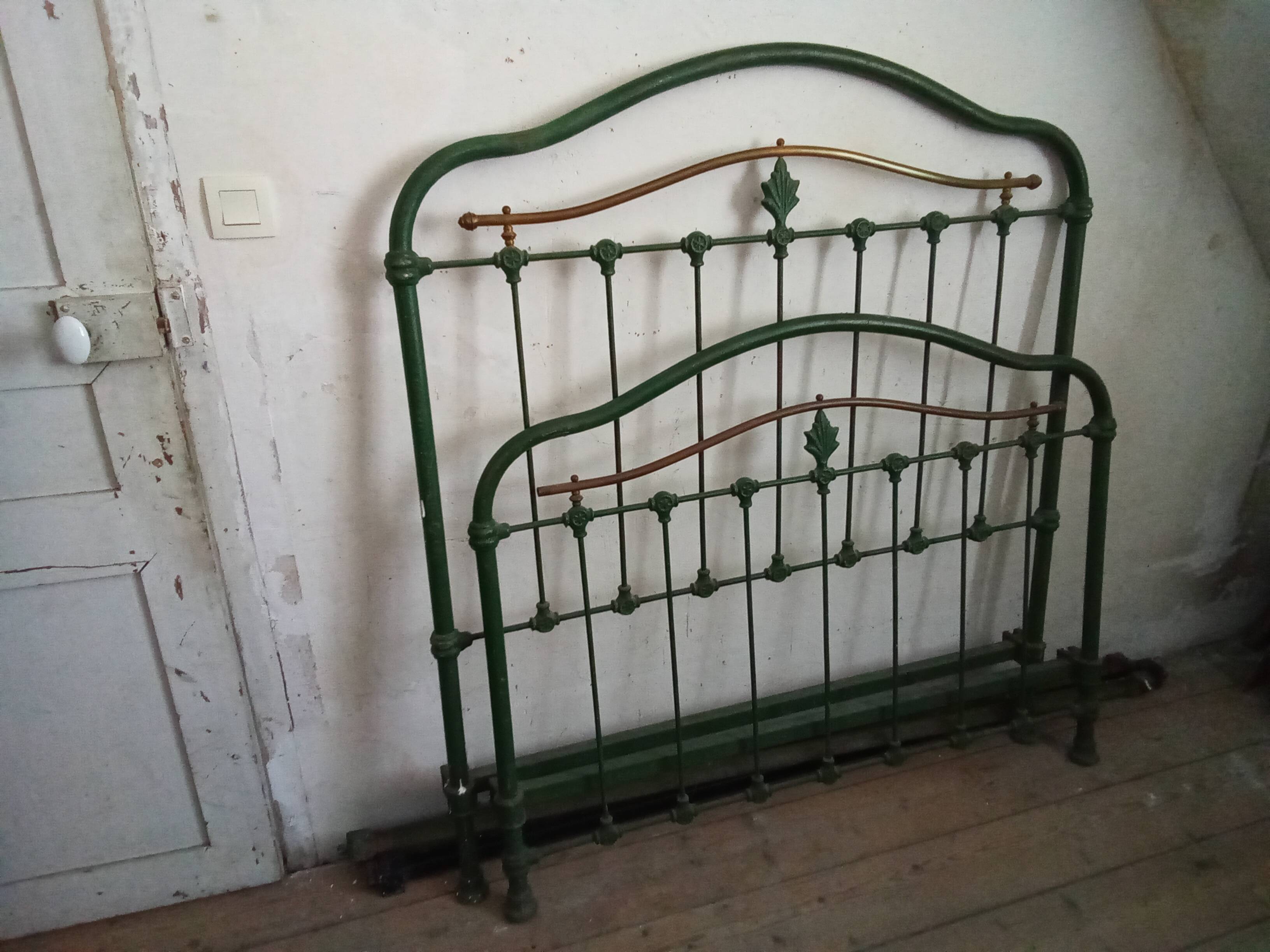 Iron and copper bed