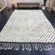 Handmade natural pure wool rug, size 200 x 300 cm