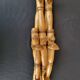 Antique extendable wall coat rack, accordion, 9 hooks.