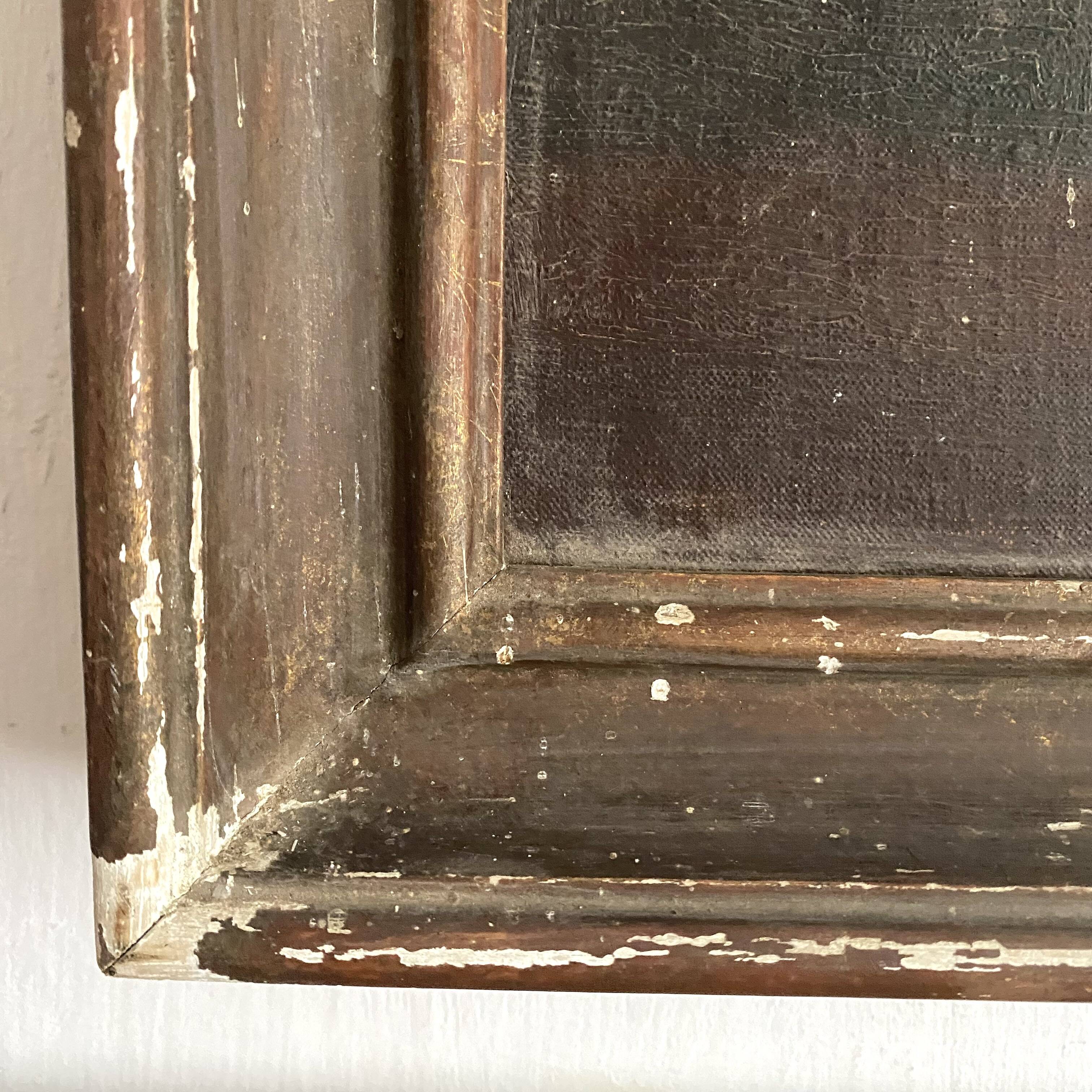 Old portrait of a woman from the Empire period (circa 1820) 54X64cm