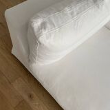 Méridienne en coton blanc Karma