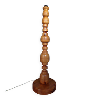 Scandinavian floor lamp in pine