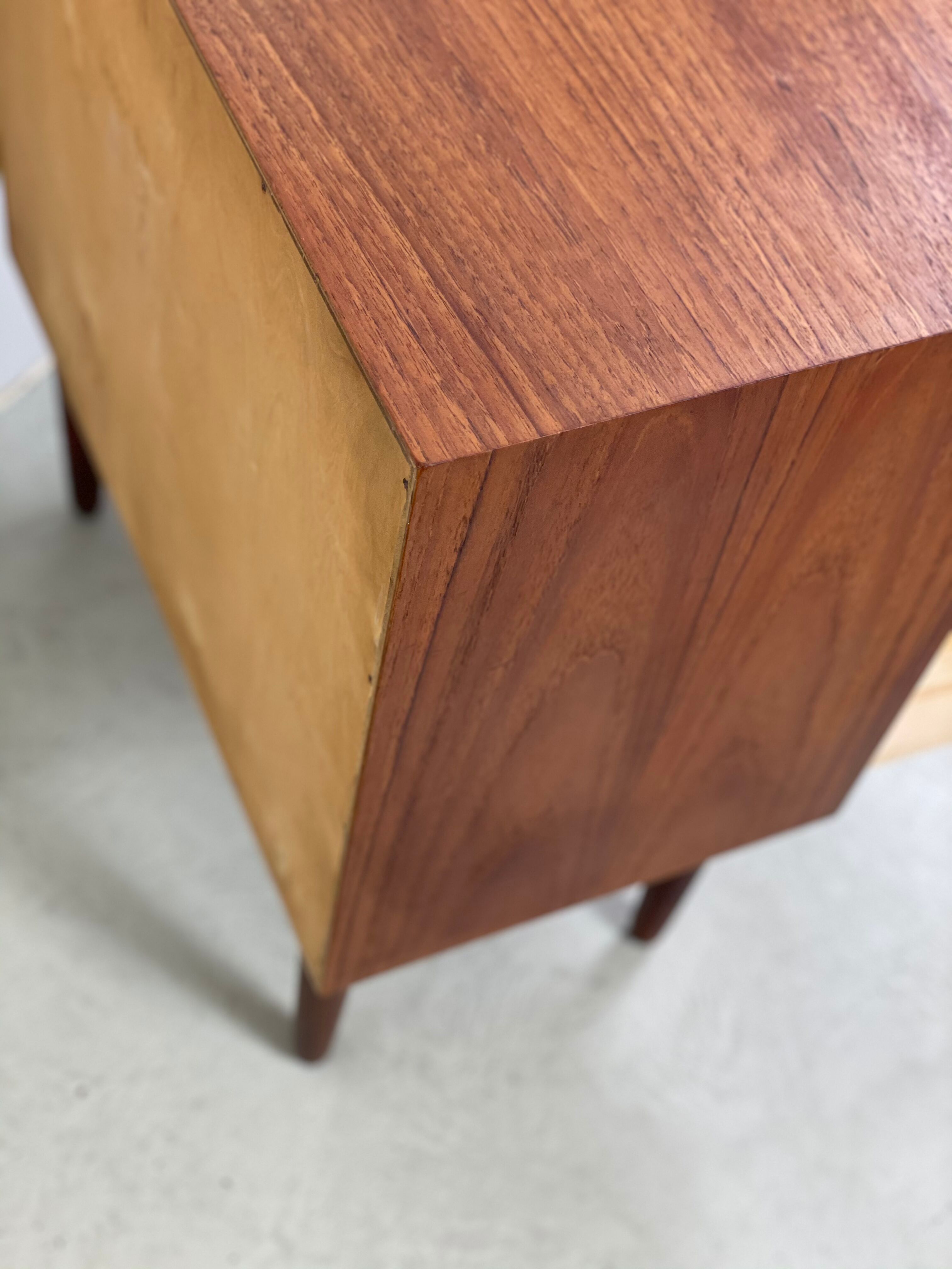 MidCentury Danish modern teak chest of drawers by Ejvind A. Johansson
