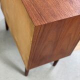MidCentury Danish modern teak chest of drawers by Ejvind A. Johansson