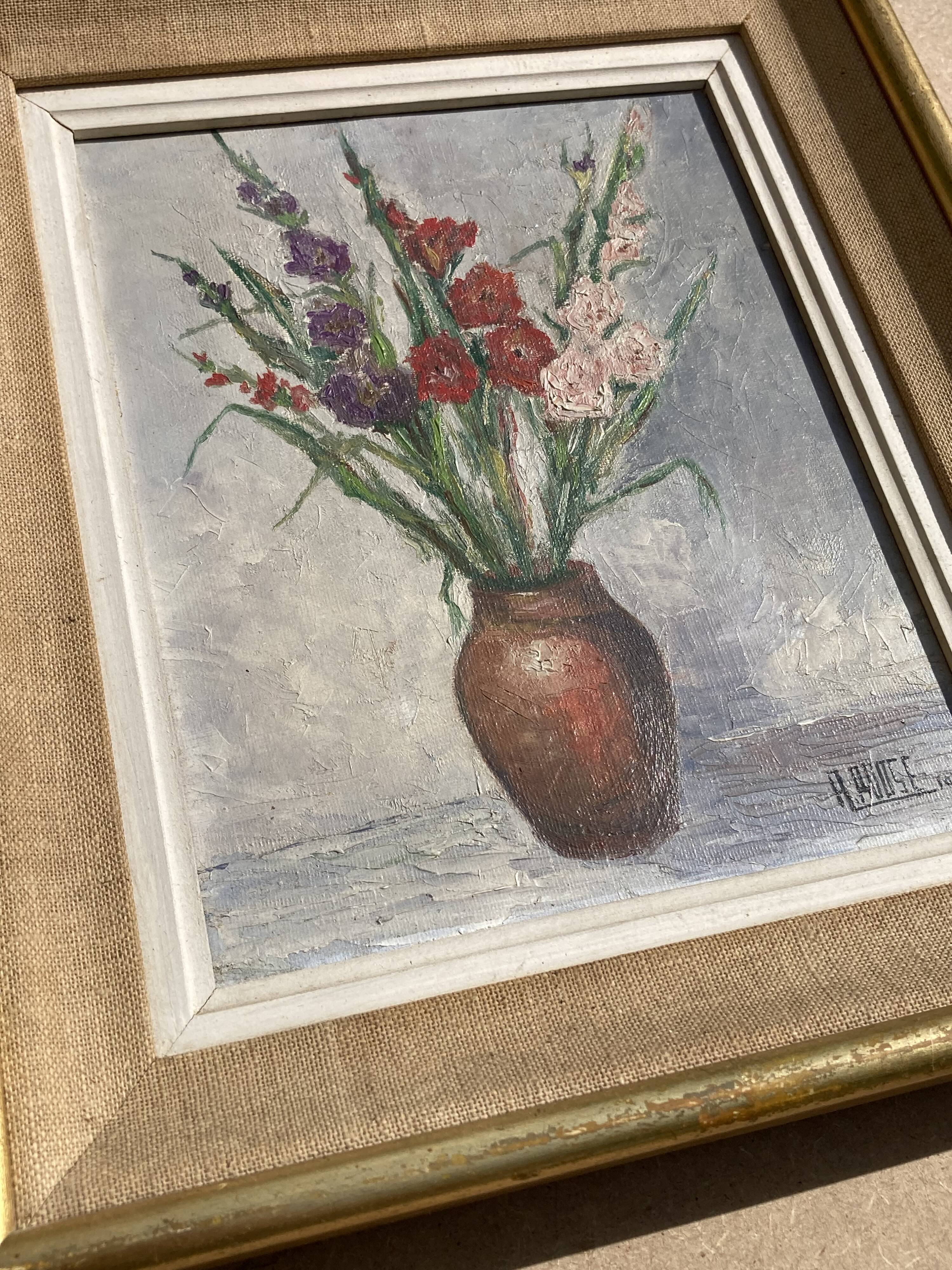 André Roose (Born 1925), The Bouquet, framed oil on canvas