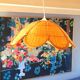 Rattan flower suspension 1960