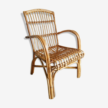 Rattan armchair