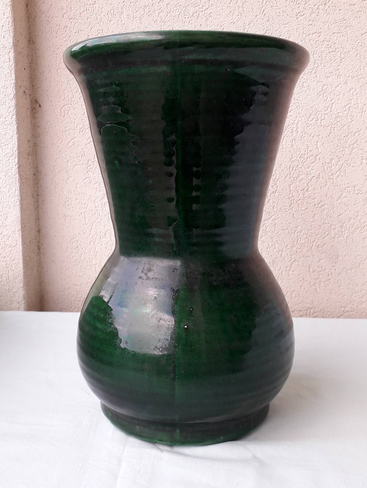Green ceramic vase Longchamp