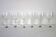 6 Bohemian Crystal Etched Wine Glasses
