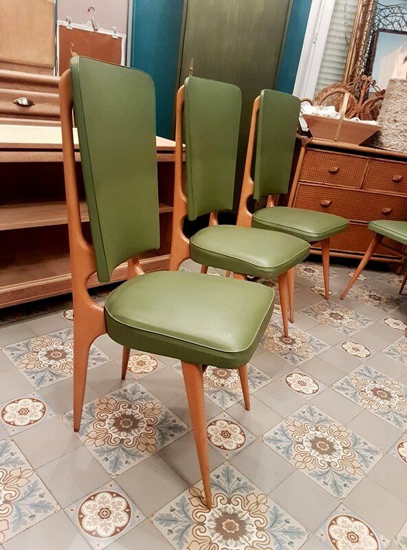 Ensemble de 6 chaises Stella Durera 1960
