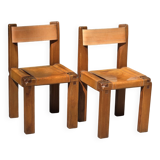 Pair of S11 chairs by Pierre Chapo