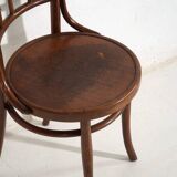 Antique Parisian café-style chairs (c. 1920). Set of 6, no. 3