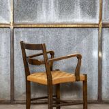 Fauteuil avec assise tissée, Danemark 1930