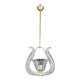 Charming Murano Glass Art Deco Pendant Chandelier by Ercole Barovier, 1940s