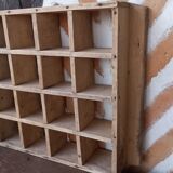 Wooden wall shelf 16 boxes