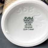 2 Royal Bavarian porcelain vases - KPM - Echt Cobalt