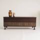 Italian brutalist rosewood chest by Santambrogio & De Berti